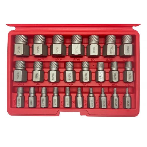 Экстракторы для шпилек 1/8"-7/8", набор 25пр., 42CrMo  H-D HD-06034