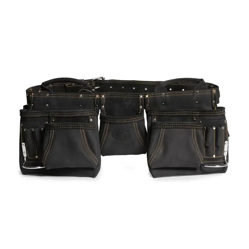 Сумка-пояс монтажника кожаная СК-12 серия DEAD BULL (КВТ) КВТ 78427