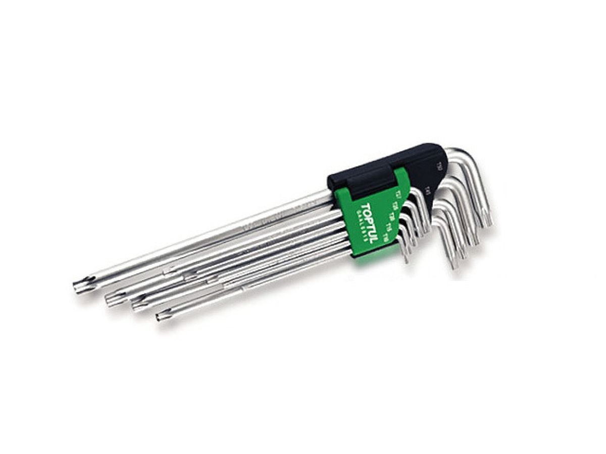 Набор ключей Torx T10-Т50 9 пр экстра длинных Toptul GAAL0915