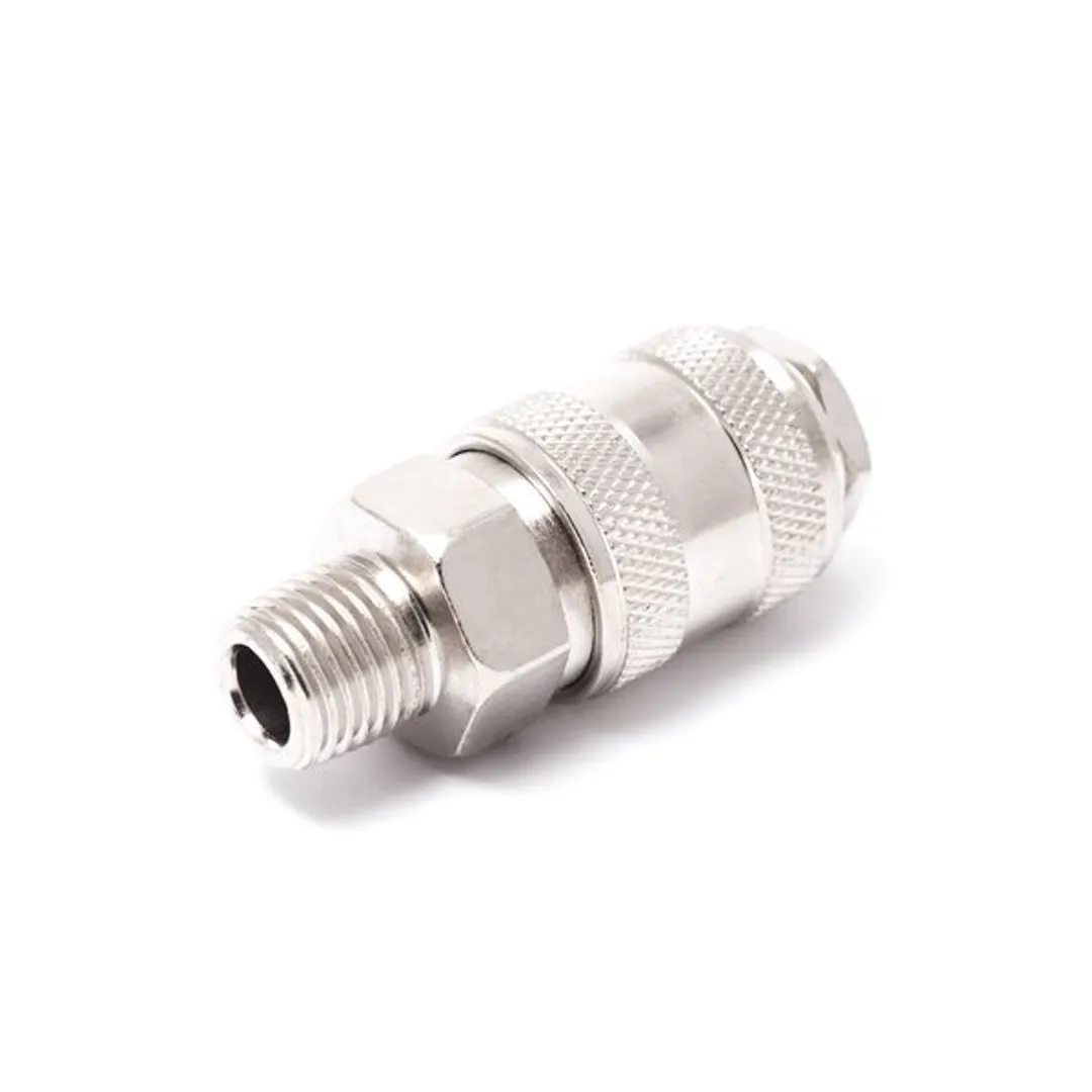 Быстроразъем пневматический с клапаном с наружной резьбой 1/2" Partner SE1-4SM