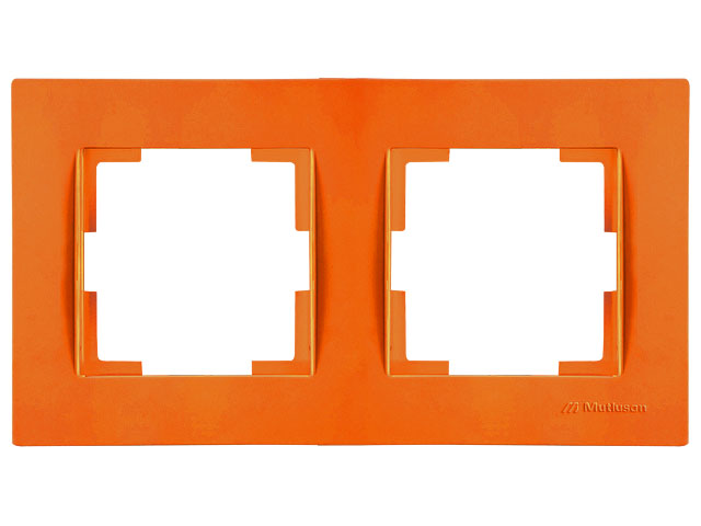 Рамка двухместная горизонтальная оранжевая, RITA  MUTLUSAN 2220 800 1206