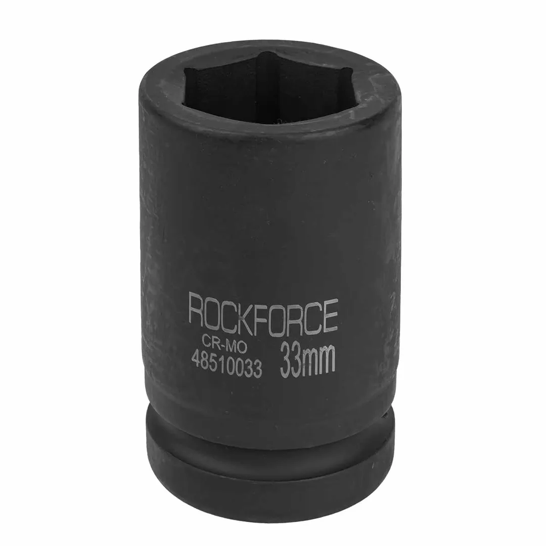 Головка ударная глубокая 33мм 1" 6гр.  Rock FORCE RF-48510033