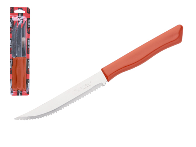 Набор ножей для стейка, 3шт., серия PARATY, коралловые оранжевые  ...DI SOLLE 01.0101.18.43.000