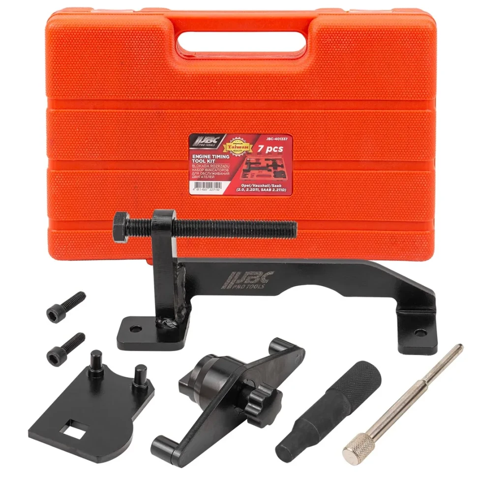 Фиксаторы для обслуживания двигателей Opel/ Vauxhall/ Saab (2.0, 2.2DTI, SAAB 2.2TID), набор 7пр. JBC JBC-401337