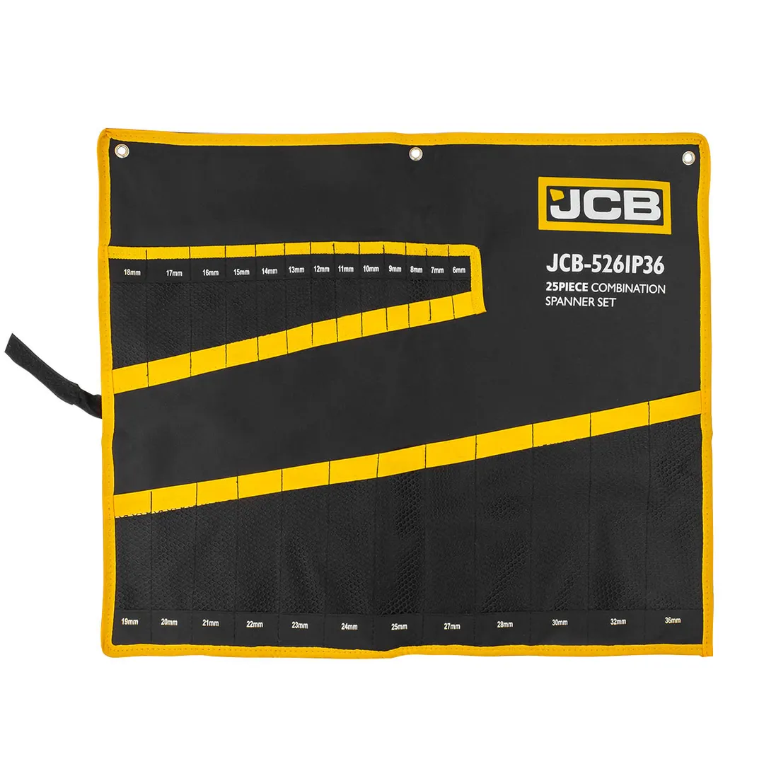 Органайзер тканевый для набора ключей 25пр.  JCB JCB-5261P36-P