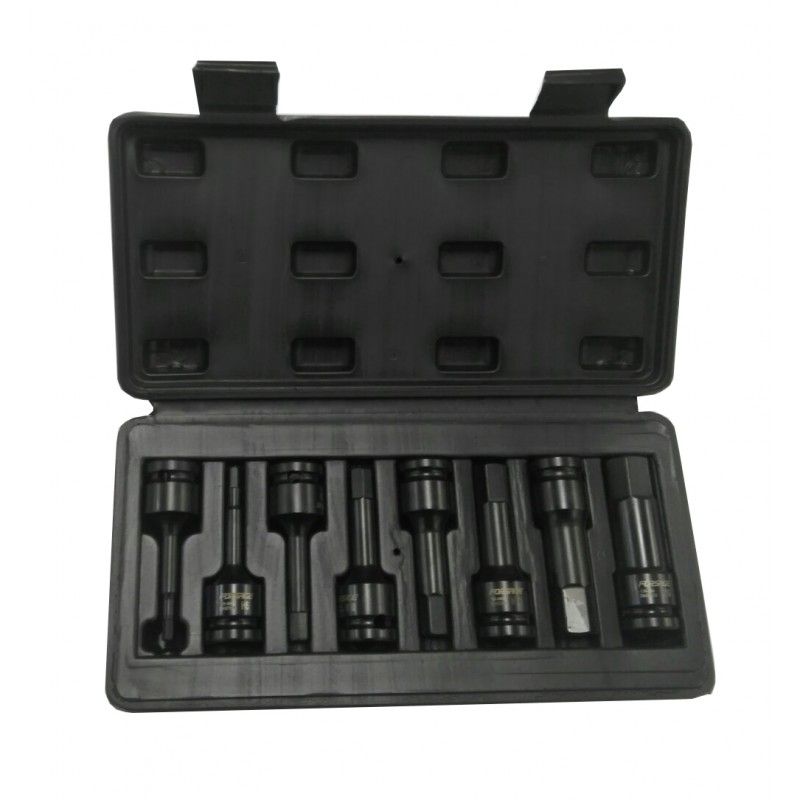 Набор головок-бит ударных 1/2", 8пр.(Н5,6,8,10,12,14,17,19) ,в кейсе Forsage F-4087MPB