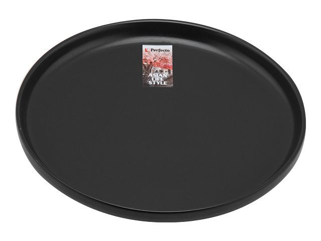 Тарелка десертная керамическая. 20.5 см. серия ASIAN. черная  ...PERFECTO LINEA 17-122024