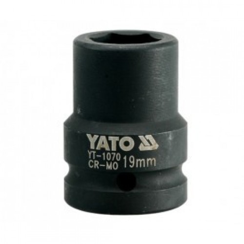 Головка торцевая ударная 3/4" 6гр. 19mm L50mm CrMo  YATO YT-1070