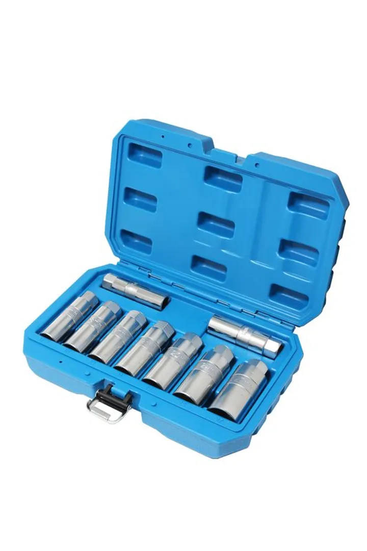 Набор головок для разборки и сборки стоек амортизаторов 9пр.,(14,16,17,18,19,21,22,24,27мм), в кейсе...Rock FORCE RF-403529