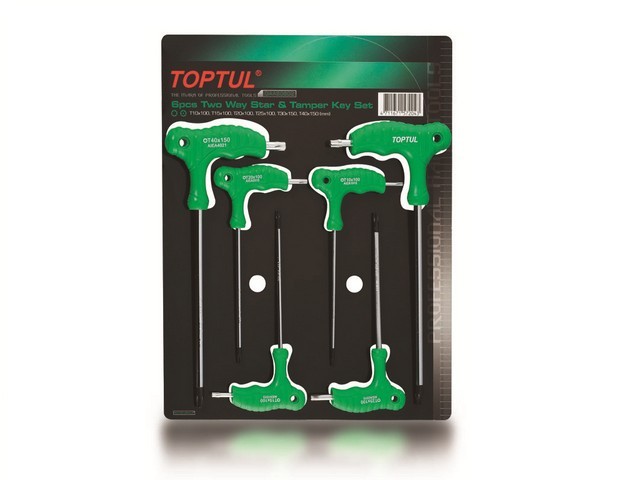 Набор ключей Torx T10-Т40 6шт.  Toptul GAAS0602