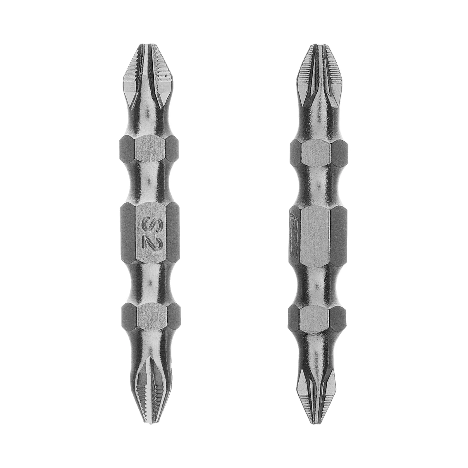 Набор бит двухстор., PH2-PH2х45мм, PZ2-PZ1х45мм, сталь S2, 2 шт. GROSS 112109