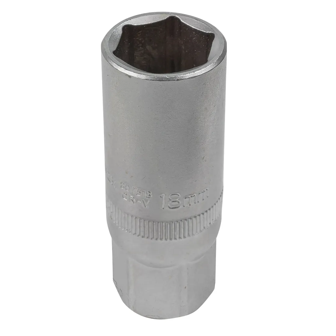 Головка свечная 18мм 3/8" 6гр.  Rock FORCE RF-807318
