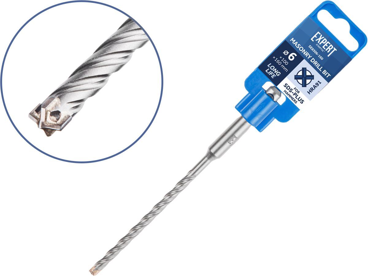 Бур (сверло) 6х100х160 mm SDS-plus EXPERT (бур по бетону, крестовая пластина) STARTUL SE8306-160