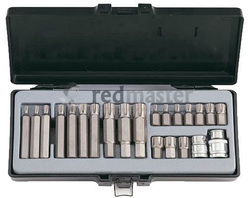 Набор бит Ribe, 1/2", 3/8", 10мм, 22пр Force 4225