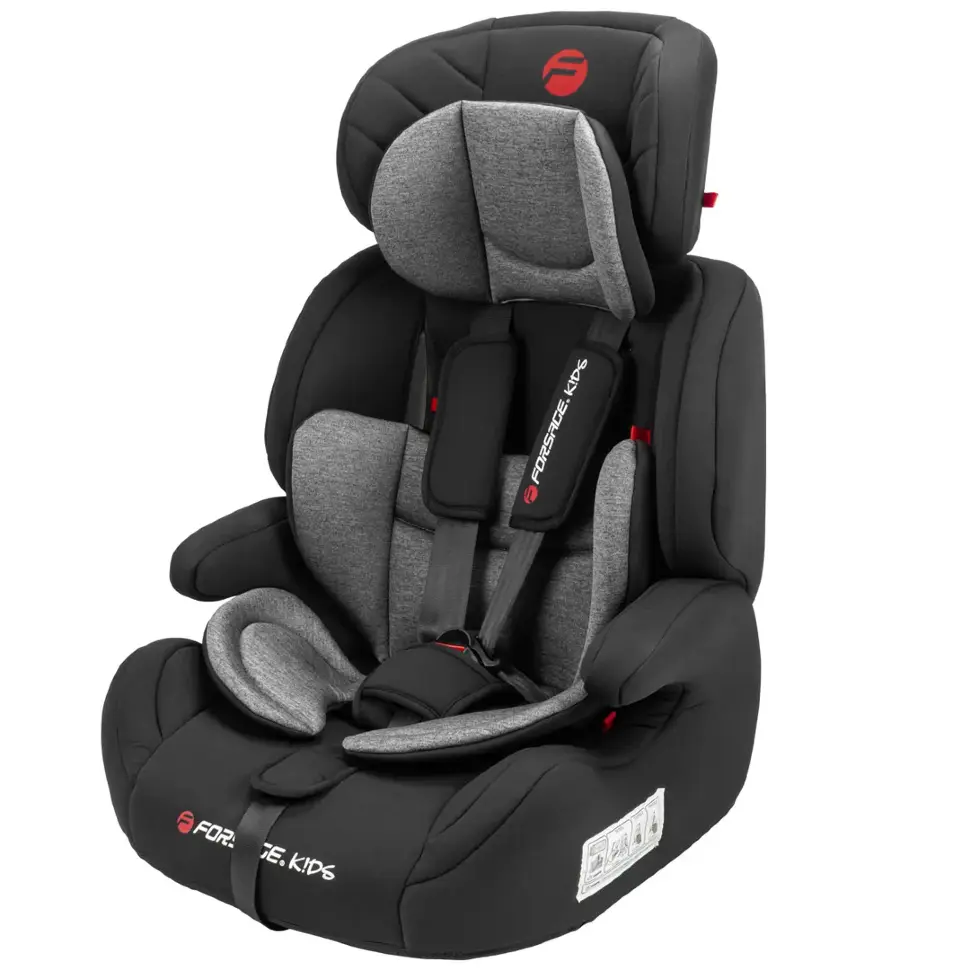 Автокресло детское 9-36 кг  .FORSAGE kids BS03A Black
