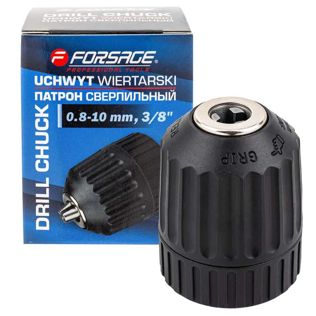 Патрон цанговый для дрели (1-10мм, 3/8")  Forsage F-G00534