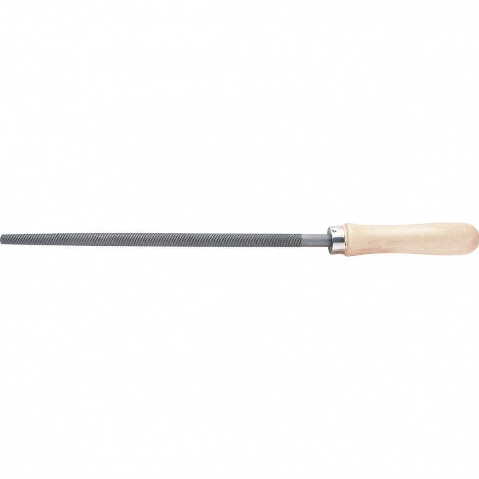 Напильник, 200 mm, круглый, деревянная ручка  Сибртех 16126