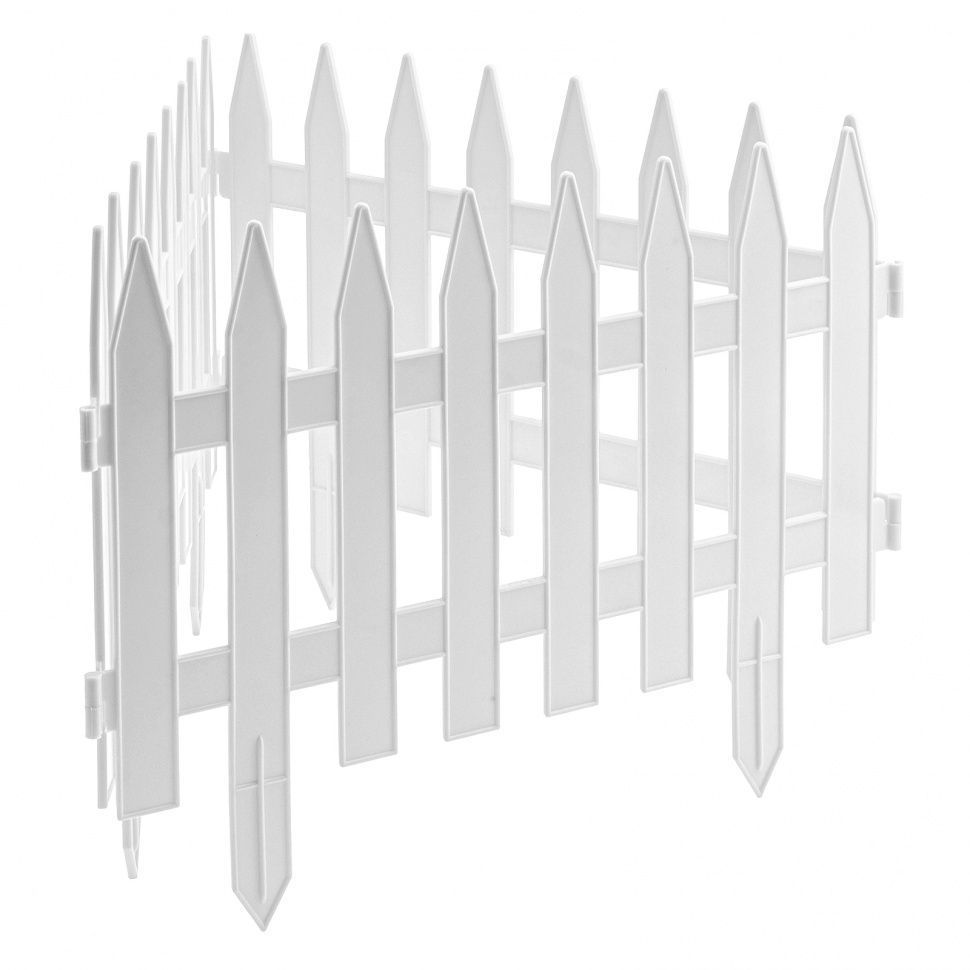 Забор декоративный "Рейка", 28х300 см, белый PALISAD PALISAD HOME 65004