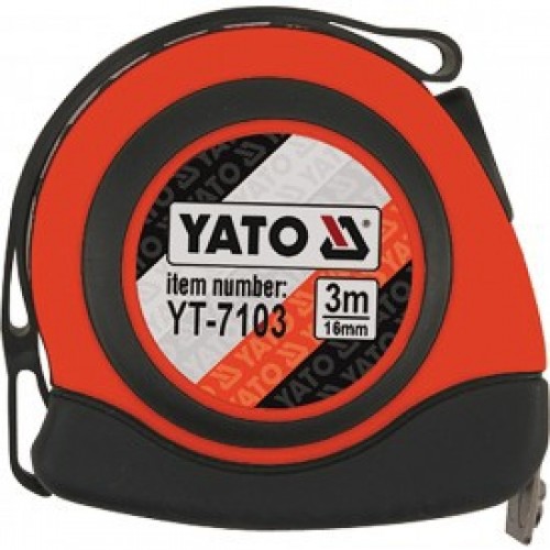 Рулетка с магнитом  3мх16mm  YATO YT-7103
