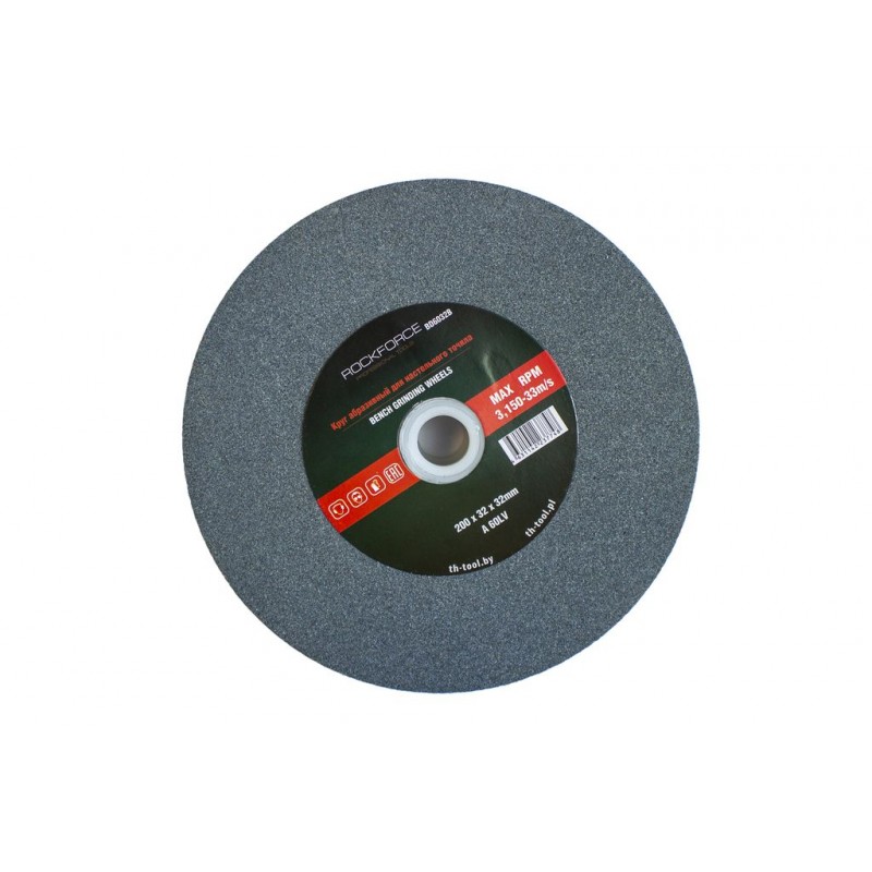 Круг абразивный для настольного точила 200x32x32 мм. (№80) Rock FORCE RF-BD8032B