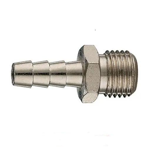 Штуцер пневматический наружная резьба 1/8" - "елочка" 8мм H-D HD-BM1255