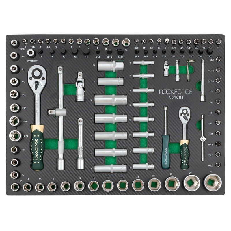 Набор инструментов 108пр. 1/4", 1/2" RockFORCE RF-K51081