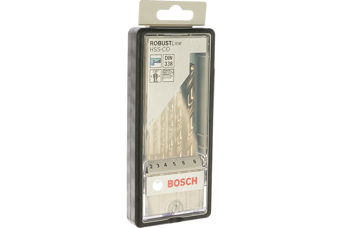 Набор сверл по металлу Robust Line HSS-Co 2-8 мм (6 шт) BOSCH 2.607.019.924