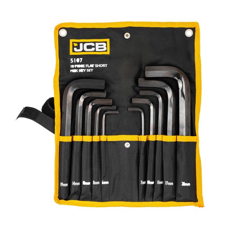 Набор ключей 6-гранных Г-образных 10пр. JCB JCB-5107
