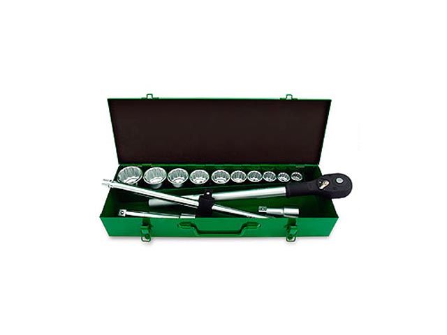 Набор головок 3/4", 22-50 mm, 14пр., 12гр. в металлическом кейсе Toptul GCAD1406