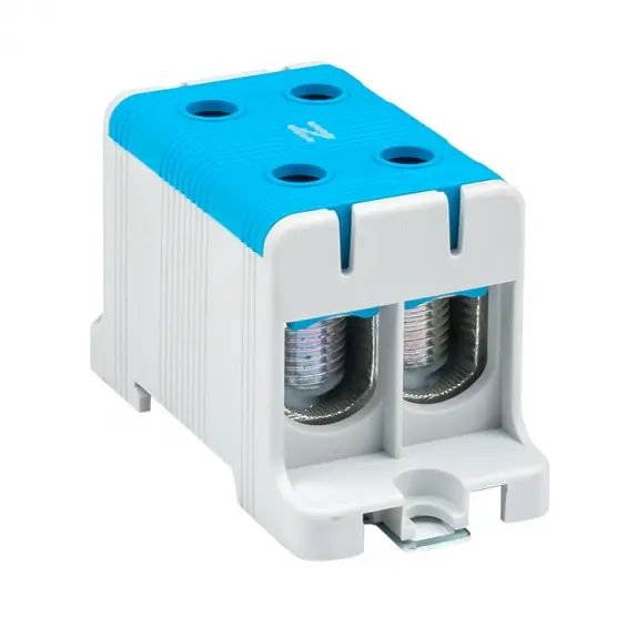 Клемма двойная КСВ 16-95 синяя  EKF plc-kvs2-16-95-blue