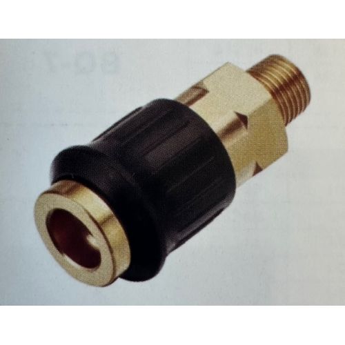 Быстроразъем пневматический с обратным клапаном, наружная резьба 1/2" (латунь) H-D HD-UQ3BP-12M