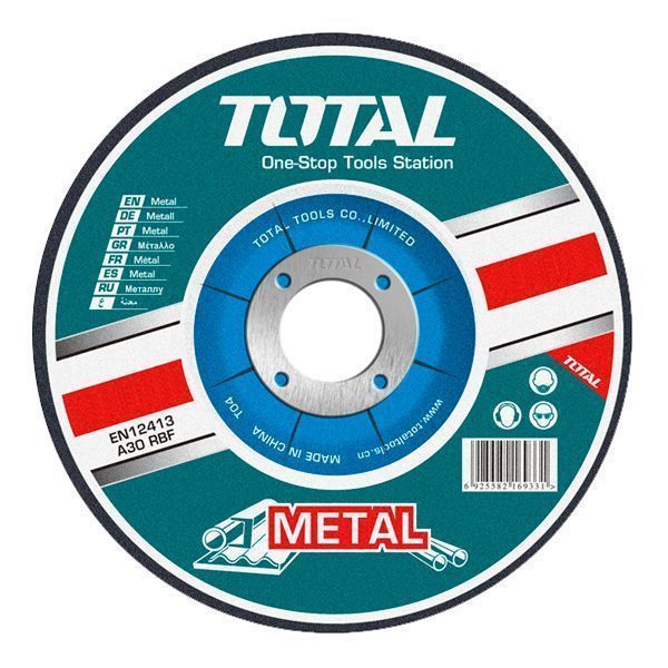 Круг отрезной 115x1,0x22,2 мм по металлу  TOTAL TAC2101151