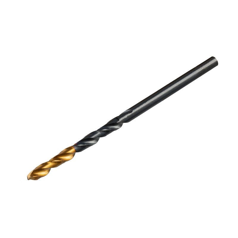 Сверло по металлу, 2х24х49мм, HSS-Tin, Golden Tip, 10 шт. DENZEL 717203