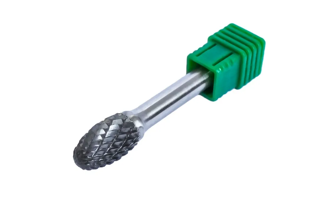 Шарошка сферическая вытянутая по металлу(? 6mm,? хвостовика 6mm), в пластиковом футляре  ...Rock FORCE RF-617E0610