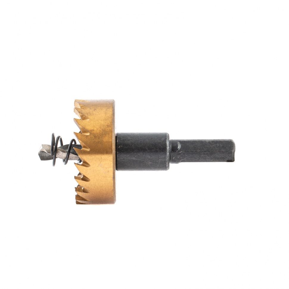 Коронка по металлу HSS, 38 mm, нитридтитановое покрытие  Denzel 724111