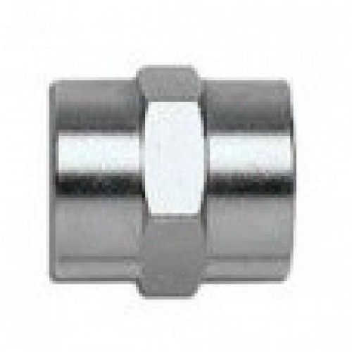Штуцер пневматический с внутренними резьбами 1/4" х 1/4" H-D HD-B1243