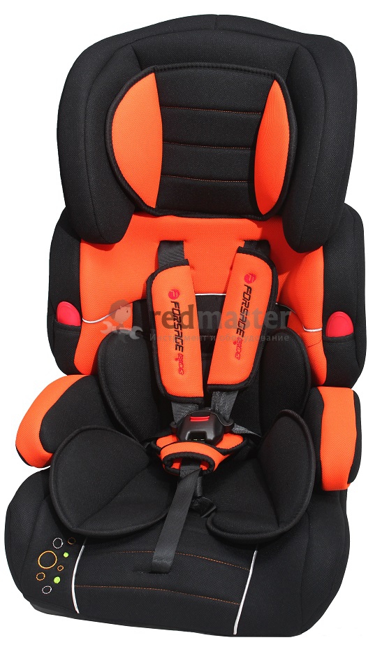 Кресло детское black/orange 9-36кг  Forsage BAB001-S5