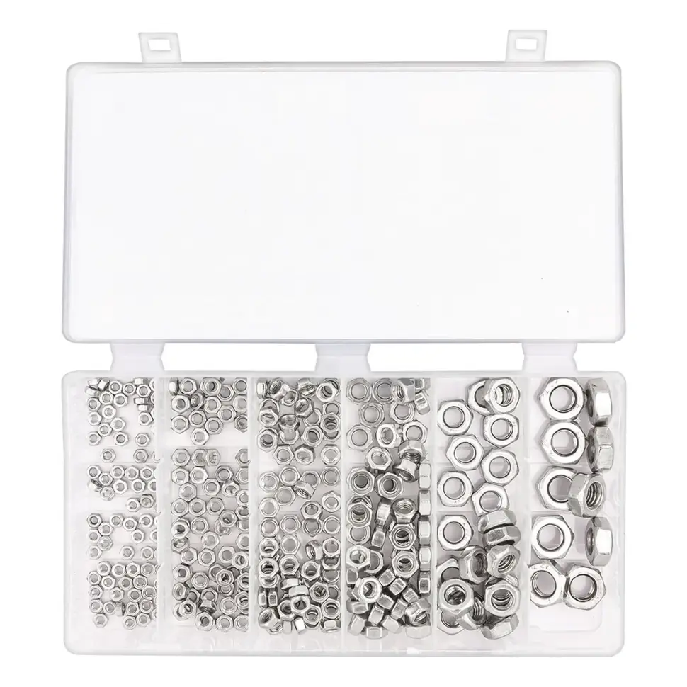 Гайки нержавеющие 3-10мм, набор 300пр. RockFORCE RF-06773