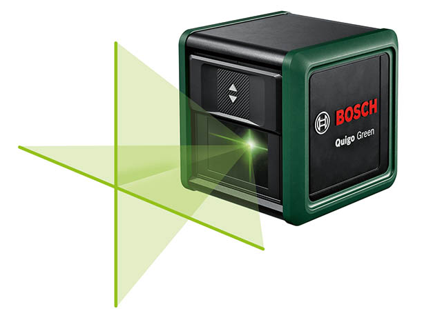 Нивелир лазерный Quigo Green со штативом в коробке (проекция: крест, до 12 м, +/- 0.60 мм./м, резьба...BOSCH 0603663C03