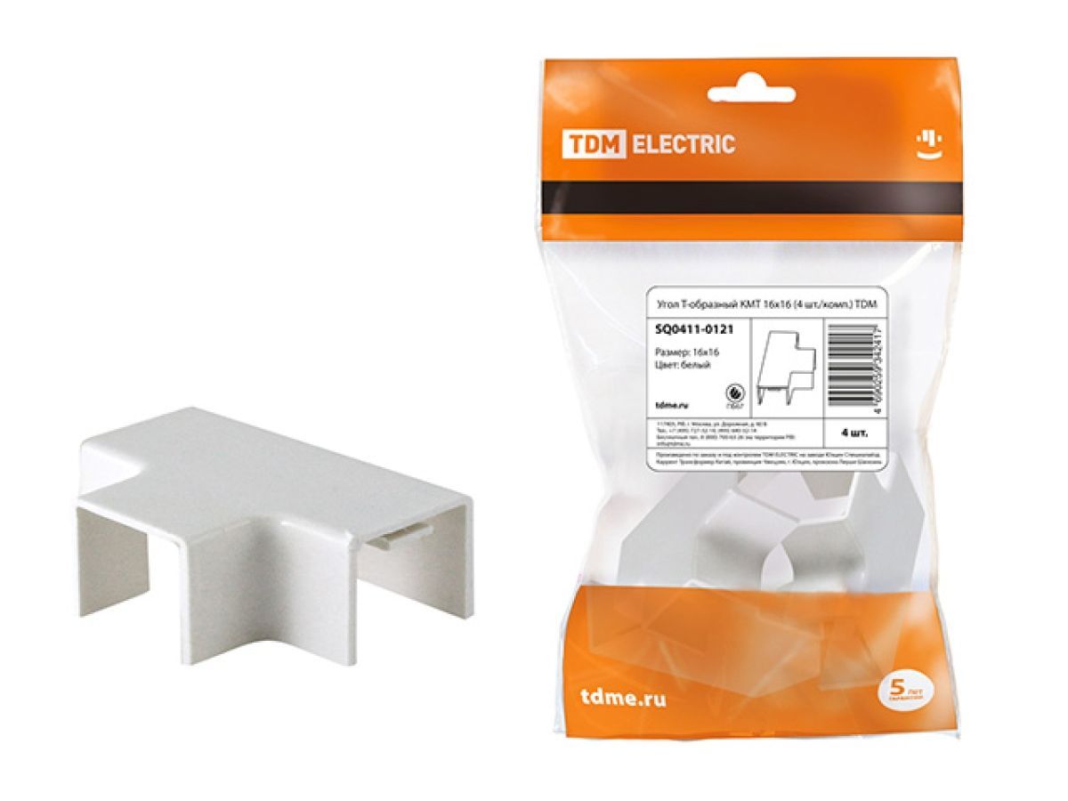 Угол Т-образный КМТ 16х16 (4 шт./уп.) TDM SQ0411-0121