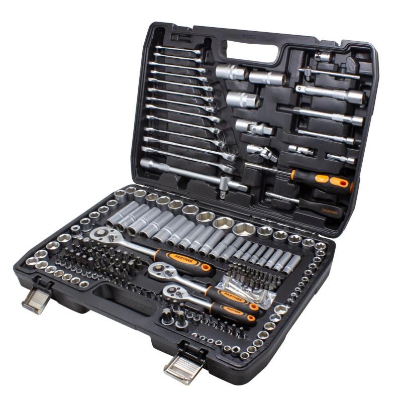 Набор инструментов 216пр. 1/4", 3/8", 1/2" (6гр.) Partner PA-38841