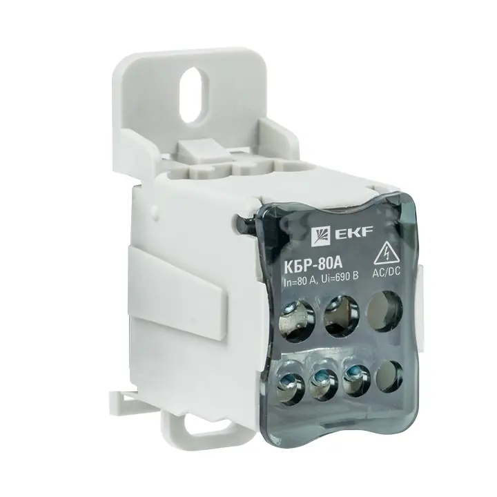 Блок КБР на DIN-рейку и монтажную панель 80A  EKF plc-kbr80