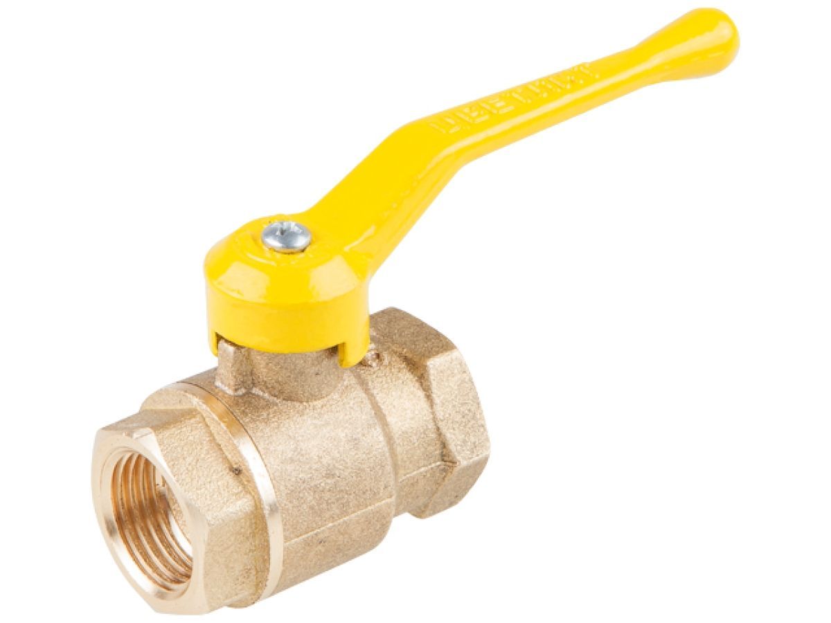 Кран шаровый 3/4" внутренняя-внутренняя резьба ручка (ГАЗ) PN1.6 МПа, 11Б27п4 Цветлит ЦРБ0047