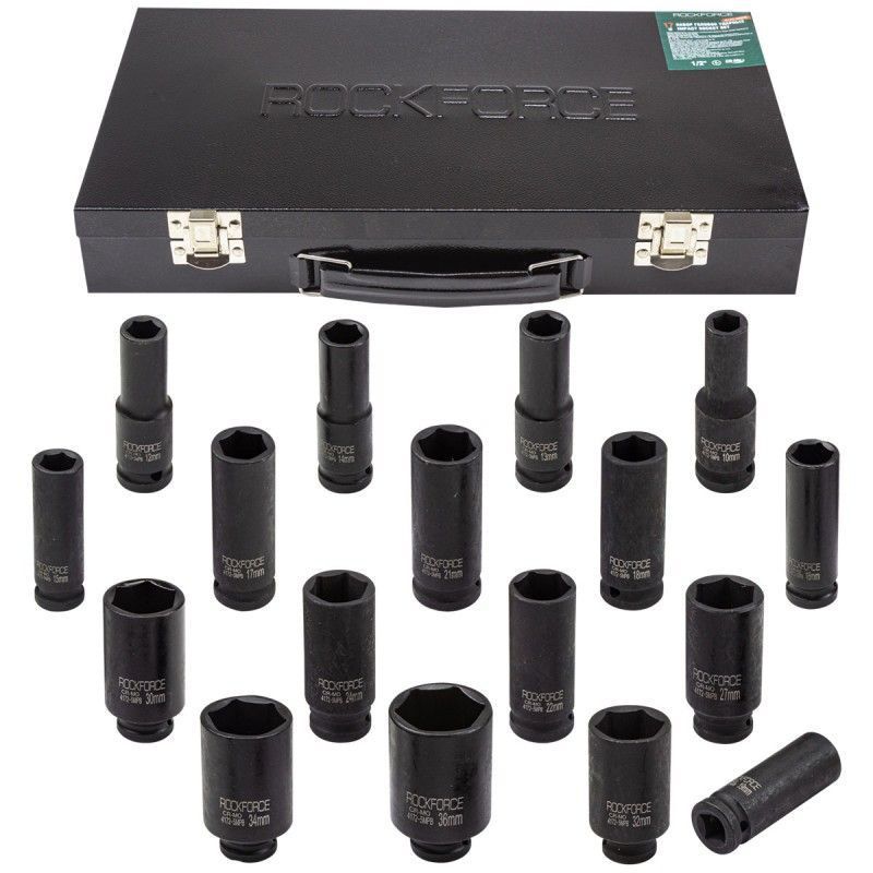 Набор инструментов ударных 1/2", 6гр. 17пр (10-36 мм) Rock FORCE RF-4172-5MPB