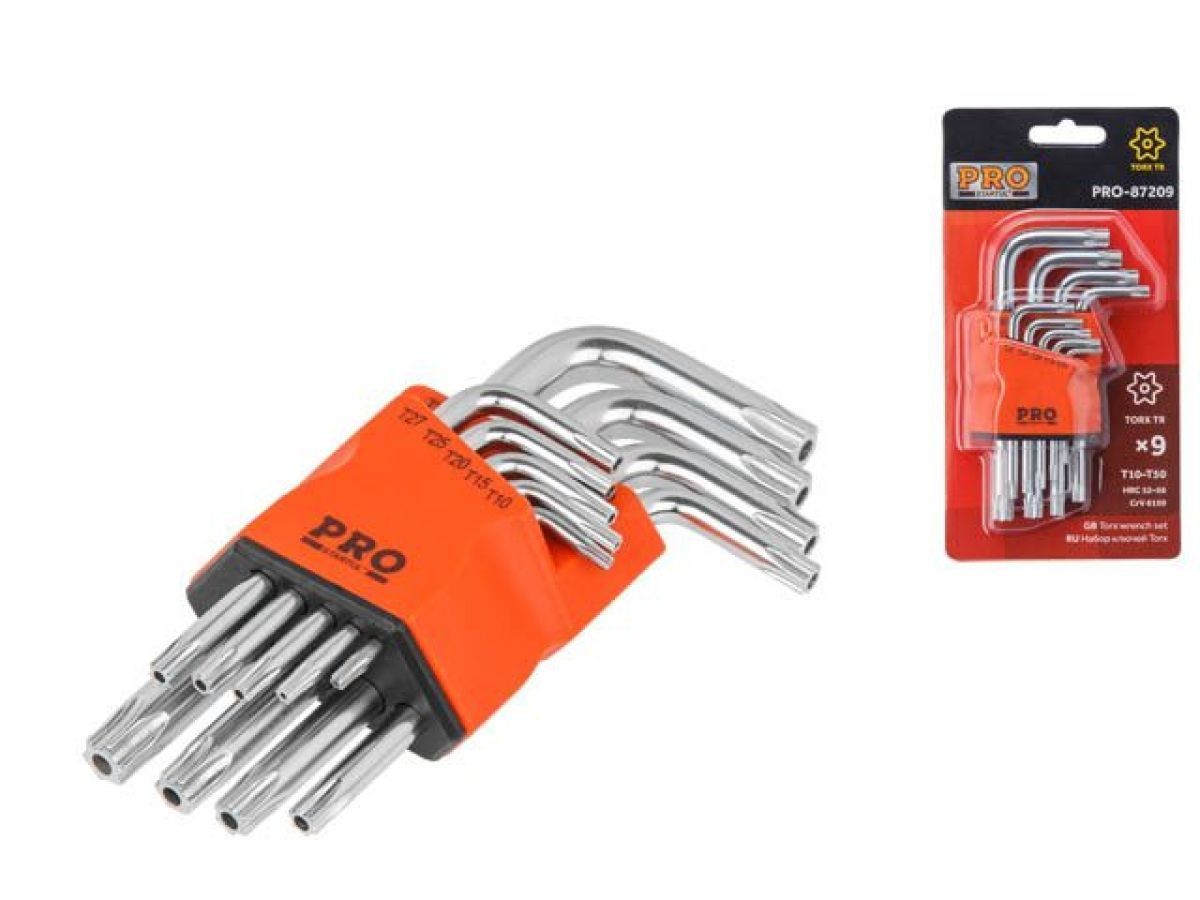Набор ключей Torx T10-T50 9шт коротк. PRO STARTUL 1621672
