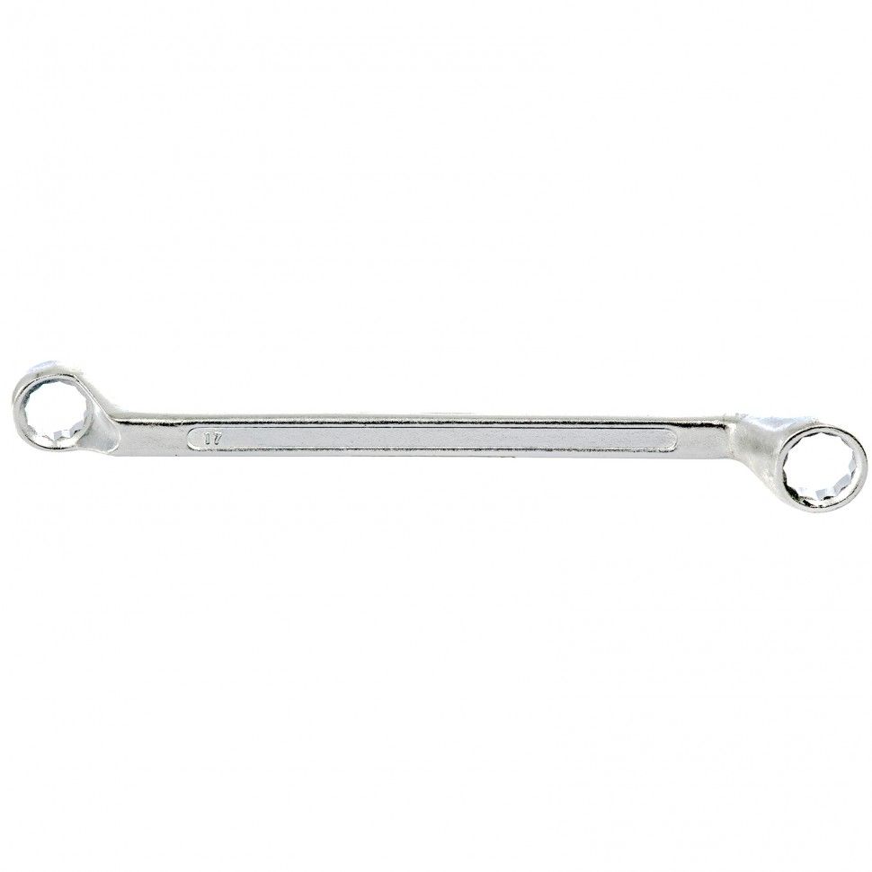 Ключ накидной коленчатый, 17 х 19 mm, хромированный  Sparta 147615