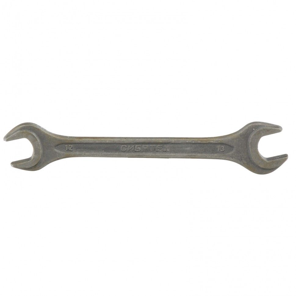 Ключ рожковый, 12 х 13 mm, CrV, фосфатированный, ГОСТ 2839  Сибртех 14324