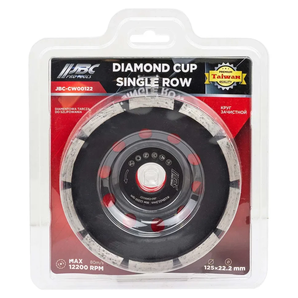 Круг зачистной 125*22,2мм  JBC JBC-CW00122