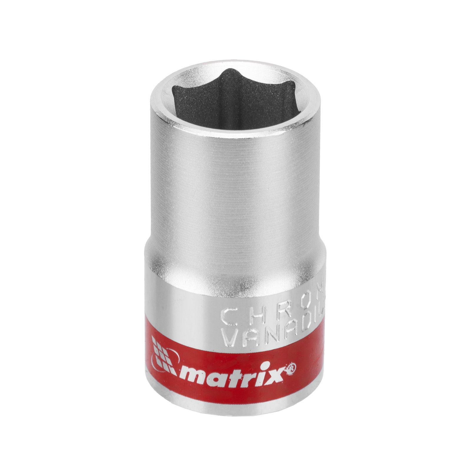 Головка торцевая, 14 mm, 6-гранная, CrV, под квадрат 1/2", хромированная Matrix 13114