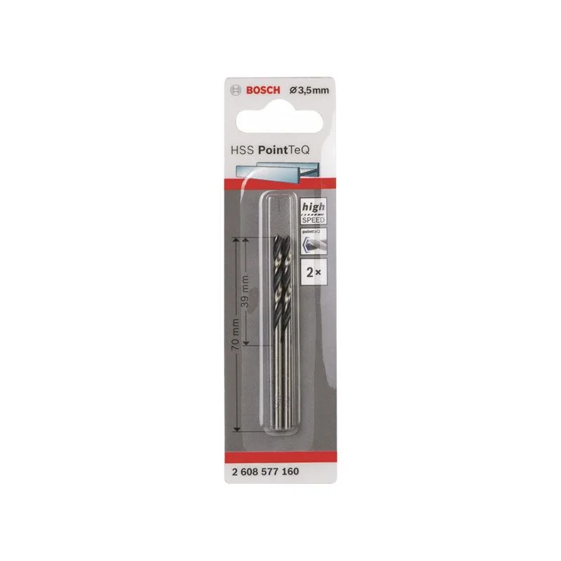 Сверло по металлу 3,5х70 мм (2 шт) HSS PointTeQ BOSCH 2.608.577.160